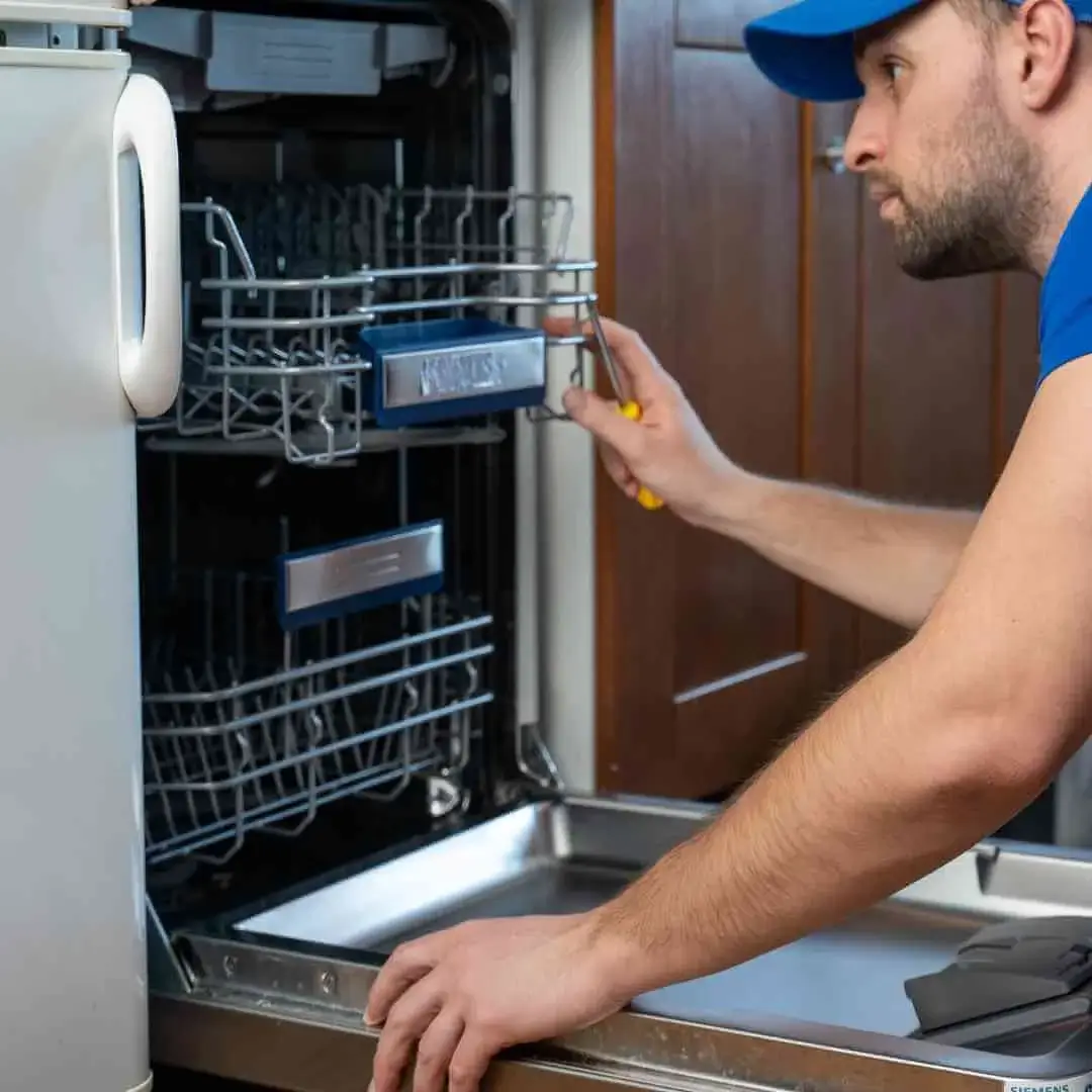Appliance Repair near me in abilene TX 6 Technician repairing dishwasher – dishwasher repair near me in Abilene TX
